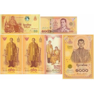 Thajsko, sada pamětních bankovek (6 ks)