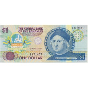 Bahamas, 1 Dollar 1992 - Commemorative note Columbus -