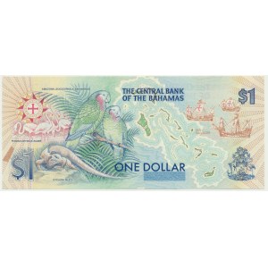 Bahamas, 1 Dollar 1992 - Commemorative note Columbus -