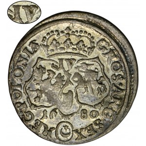 Jan III Sobieski, Szóstak Bydgoszcz 1680 TLB - RZADKI, błąd IV zamiast VI
