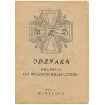Abzeichen der Polnischen Liga der aktiven Kämpfer zusammen mit Karte und Dokument des verstorbenen Dr. Wacław Hłasko - EINZIGARTIGES SET