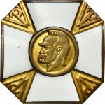 Odznaka komendancka - honorowa Przysposobienia Wojskowego wraz z miniaturą