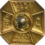 Odznaka komendancka - honorowa Przysposobienia Wojskowego wraz z miniaturą
