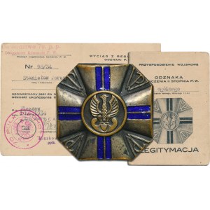 Odznaka ukończenia II stopnia Przysposobienia Wojskowego ogólnego wraz z legitymacją