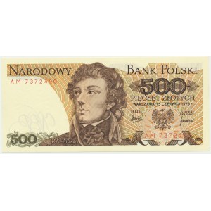 500 Zloty 1976 - AM - sehr seltene Serie