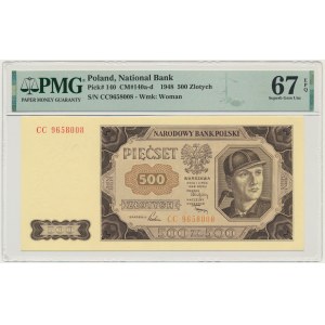 500 złotych 1948 - CC - PMG 67 EPQ