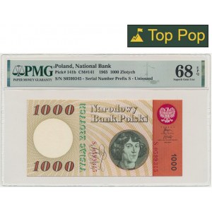 1 000 zlatých 1965 - S - PMG 68 EPQ