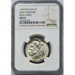 Piłsudski Strzelecki, 5 złotych 1934 - NGC MS62