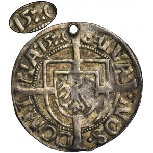 Teutonský rád, Albrecht Hohenzollern, Grosz Königsberg 1520 - VELMI ZRADKÉ