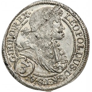 Rakúsko, Leopold I, 3 Krajcary Graz 1695 IA