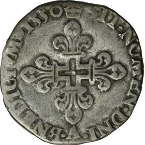 Francja, Henryk II, Grosz de Nesles Paryż 1550 A