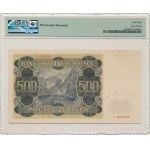 500 zlotých 1940 - MODEL - A 0000000 - PMG 58 - RARE