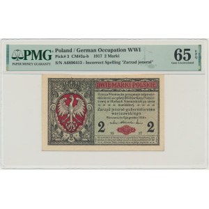 2 marks 1916 - General - A - PMG 65 EPQ.