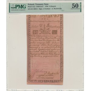 5 Zloty 1794 - N. D 1. - PMG 50