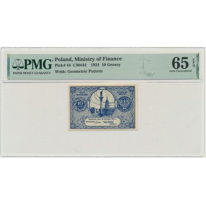 10 Pfennige 1924 - PMG 65 EPQ