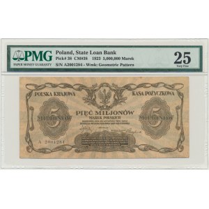 5 miliónov mariek 1923 - A - PMG 25