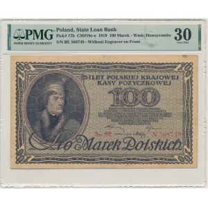 100 mariek 1919 - Séria BE - PMG 30 -