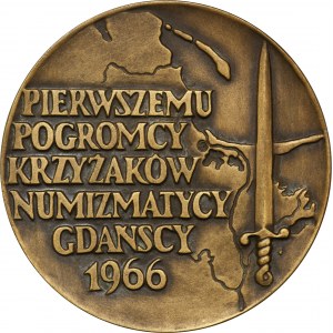 Medaille zum Gedenken an den 700. Todestag von Świętopełko, Warschau 1969