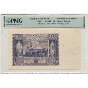 20 złotych 1936 - DB - destrukt - PMG
