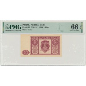1 zlatý 1946 - PMG 66 EPQ