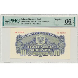 10 gold 1944 ...owe - Dd 823518 - PMG 66 EPQ - commemorative issue - WITHOUT PRINTING -.