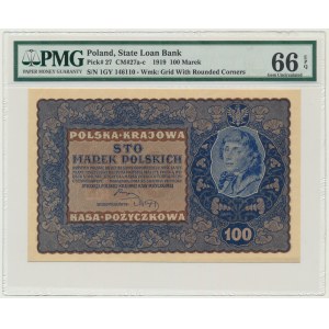 100 marek 1919 - IG Serja Y - PMG 66 EPQ