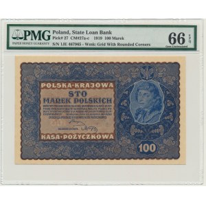 100 marks 1919 - IJ Series E - PMG 66 EPQ
