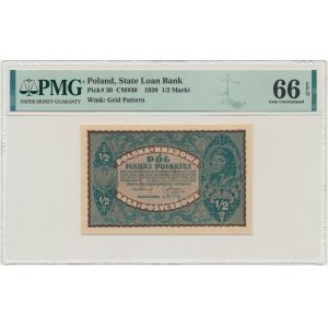 1/2 Mark 1920 - PMG 66 EPQ