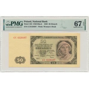 50 zloty 1948 - CD - PMG 67 EPQ