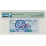 50 złotych 1994 WZÓR - AA 0000000 - Nr 030 - PMG 67 EPQ - bardzo niski numer wzoru