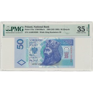 50 złotych 1994 - AA - PMG 35 EPQ