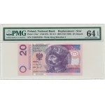 20 złotych 1994 - ZA - PMG 64 EPQ - seria zastępcza TDLR