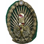 Odznaka Korpusu Ochrony Pogranicza ,,Za Służbę Graniczną” - wzór II w zestawie z legitymacją