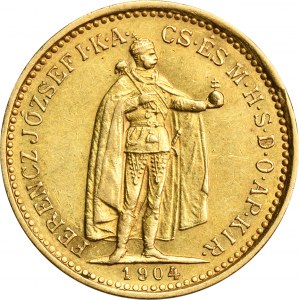 Hungary, Franz Joseph I, 10 Korona 1904 KB