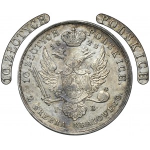 Königreich Polen, 10 Zloty Warschau 1823 IB - RARE