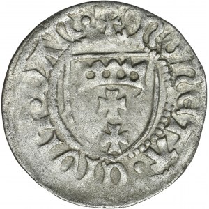 Casimir IV Jagiellon, Schilling Danzig undated - RARE, crescent