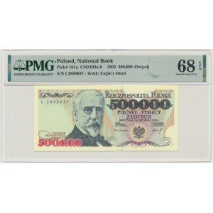 500 000 PLN 1993 - L - PMG 68 EPQ