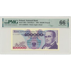 PLN 100,000 1993 - U - PMG 66 EPQ