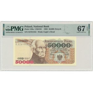 50,000 PLN 1993 - S - PMG 67 EPQ