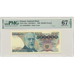 500.000 złotych 1990 - AD - PMG 67 EPQ