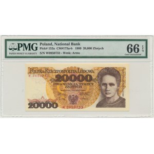 20.000 złotych 1989 - W - PMG 66 EPQ