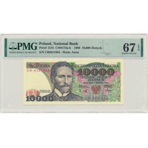 10,000 PLN 1988 - CD - PMG 67 EPQ