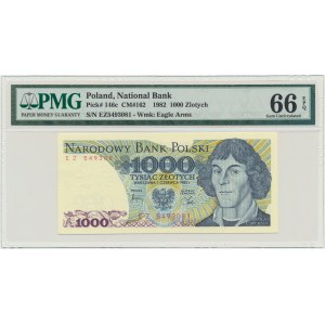 1.000 złotych 1982 - EZ - PMG 66 EPQ