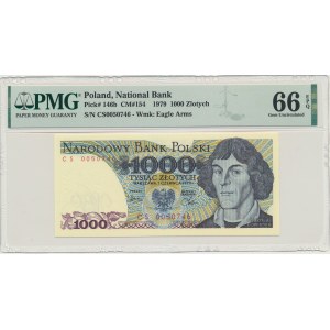 1 000 zlatých 1979 - CS - PMG 66 EPQ