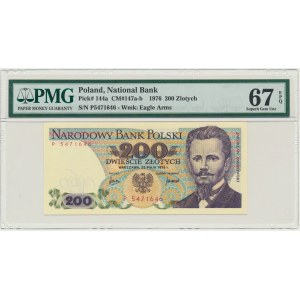 200 złotych 1976 - P - PMG 67 EPQ