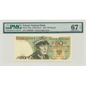 50 złotych 1975 - U - PMG 67 EPQ