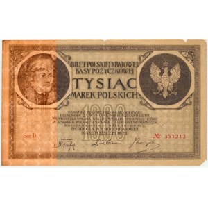 1 000 marek 1919 - Diverzní padělání - D - NEOZNÁMENÁ SÉRIE