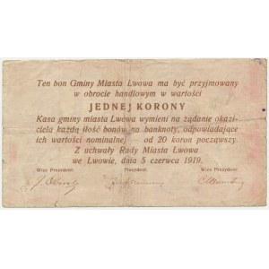 Lemberg, 1 Krone 1919