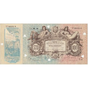 Lwów, Asygnata Kasowa na 100 koron 1915, seria M.m