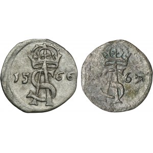 Set, Sigismund II August, 2 Denarius Vilnius (2 pcs.)